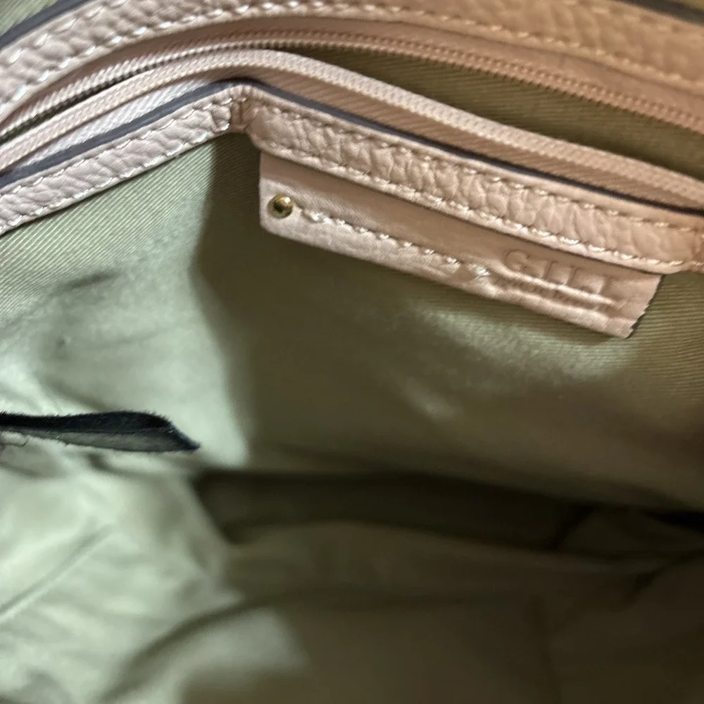 GILL Handbag Tote Hobo Convertible Leather‎ Backpack Blush No Back Straps